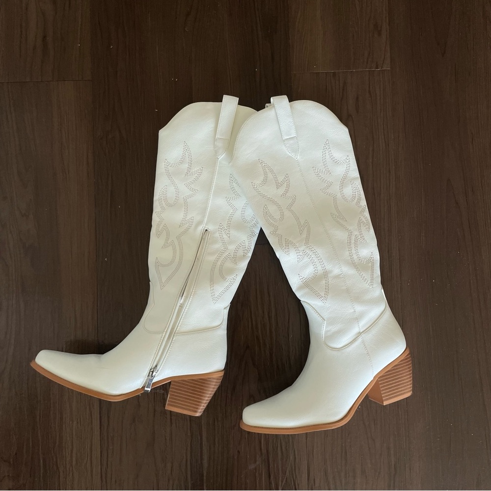White Cowboy Boots